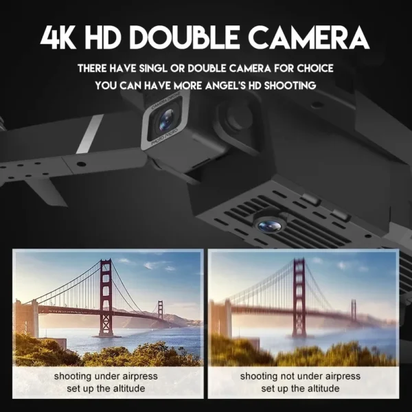 2025 E88Pro RC Drone 4K Professinal With 3 Battery 1080P Wide Angle HD Camera Foldable Helicopter WIFI FPV Height Hold Gift Toy - Image 3