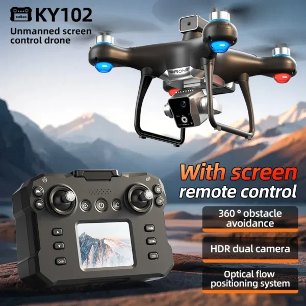 2024 New KY102 MAX Drone Professional brushless 8k Camera Four-Axis Aerial Photography with Screen Remote Control 5G WIFI GPS - Image 3