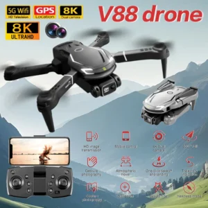 For Xiaomi V88 Drone 8K 5G GPS with Dual HD Cameras 4K HD Imagery Aerial Photography Remote Control Quadcopter UAV RC Toy