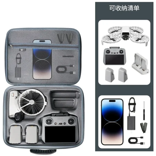 For DJI Filp Wear-resistant Portable Large Capacity Organizer Bag shockproof Storage Bag Protective Case Bag Drone Accessories - Image 5
