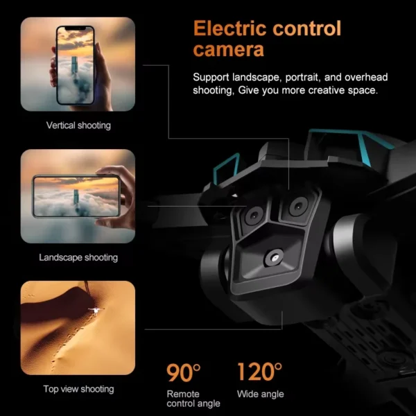 Newest K12 MAX Mini Drone - 4K Triple Camera with Obstacle Avoidance, Brushless Motor, Foldable RC Quadcopter for Adults/Kids - Image 5