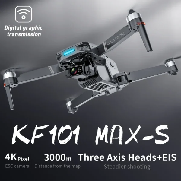 KF101 MAXS GPS Drone 4K Camera 3-Axis Gimbal Brushless Anti-Shake EIS HD Camera Drone 3KM Flight RC Drone Ship from US - Image 2