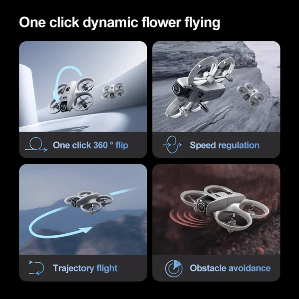 V66 Mini Rc Aerial Drone 8k Professinal Wide Angle Hd Dual Camera Intelligent Obstacle Avoidance Helicopter Drone Toy - Image 6