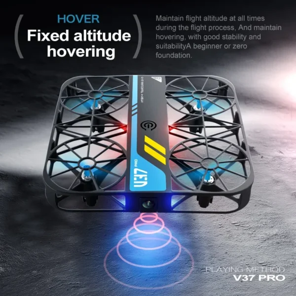 4D-V37 Mini Pocket Drone Altitude Hover Aerial Photograph 2.4G WiFi HD Image Transmission FPV RC Quadcopter Drone with 4K Camera - Image 4